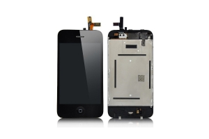 Дисплей LCD iPhone 3G  в сборе с тачскрином, динамиком, кнопкой (черный)