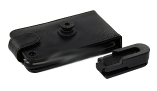 Сумка "LP" мужская двойное крепление для iPhone (118х65х18) мм чёрный