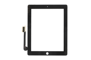 Тачскрин (сенсорное стекло) iPad 3 NEW/iPad 4 (черный) 1-я категория