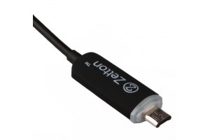 USB кабель передачи данных с LED индикатором процесса заряда разъем Micro USB (Zetton ZTUSB1LMC)