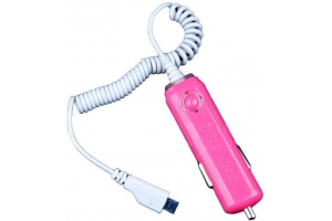 АЗУ "In Car Charger" 1000мА (Micro USB) (розовый/коробка) 