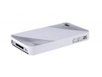 Защитная крышка MORE для iPhone 4/4S металлик пластик + 2 защитные пленки (бордо, блистер)