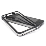 Bumpers для iPhone 4/4S (прозрачный/черный)