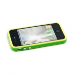 Bumpers для iPhone 4/4S (зеленый/желтый)