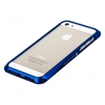Bumper CLEAVE для iPhone 5 металл/винты (синий)