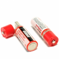 USB Аккумуляторные батарейки AA "LP" 1450 мАч (комплект 2 шт.) (блистер)